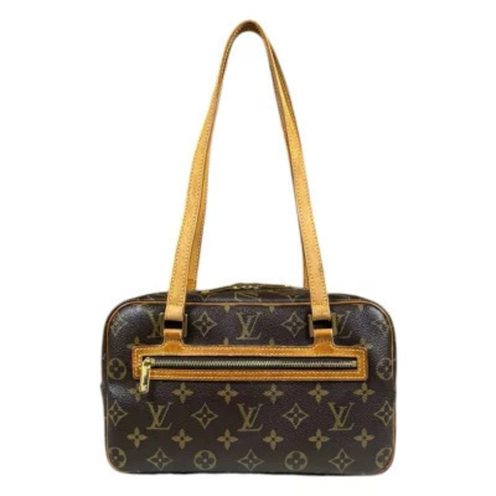 Louis Vuitton Cite Monogram Shoulder Bag Canvas Brown
